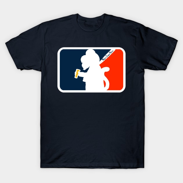 Paws Mascot Major League Brews T-Shirt by Major League Brews 